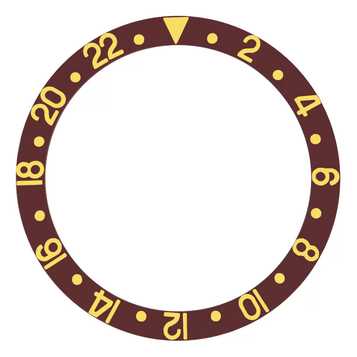 il_fullxfull.1647539605_9eal Brown & Gold Aluminum Insert Bezel for Rolex GMT I Concorde 37.4mm