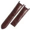 CASP3X2-2 Brown Leather Strap for Cartier Pasha in Genuine Crocodile Leather