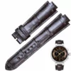 LVSAXH-12 Brown Leather Strap for Louis Vuitton Tambour in Genuine Crocodile
