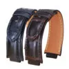 LVSAXH-1 Brown Leather Strap for Louis Vuitton Tambour in Genuine Crocodile