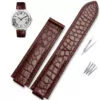 brown no buckle_bracelet-crocodile-a-effet-convexe-cutan_variants-7 Brown Leather Strap for Cartier Ballon in Crocodile Convex – 4 Sizes