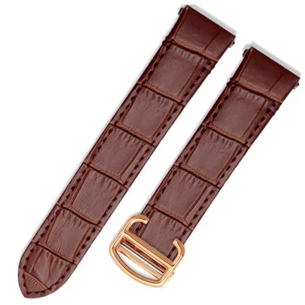 brown rosegold_9-mm-21-mm-nouveau-design-pour-nouveau-sh_variants-6 Brown Leather Strap for Cartier Roadster in Crocodile Grain with Quick-Release System