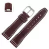 brown-silver pin_bracelet-de-montre-en-cuir-de-veau-itali_variants-2 Brown & White Quick-Release Strap Band For IWC Pilot, Portofino, Portugeiser in Genuine Calf Leather - 20,21mm
