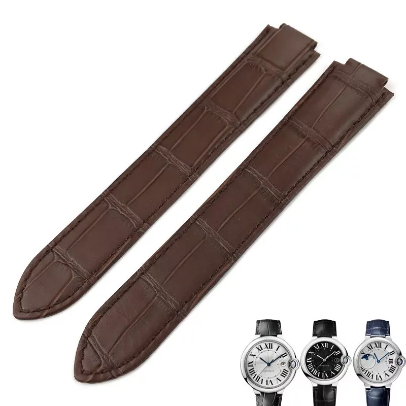 sand brown_racelet-de-montre-en-cuir-14-16-18-20_variants-8 Brown Strap Ballon Bleu Cartier In Crocodile/Leather Grain