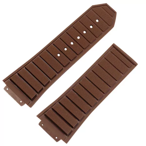 0_Accessoires-de-montre-bracelet-en-caoutchouc-pour-hommes-pour-HUBLOT-s-rie-bracelet-de-sport-19mm Brown Strap Band Hublot Big Bang King Power 29x19mm In Rubber
