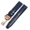 16_20mm-21mm-22mm-qualit-bracelet-de-montre-en-cuir-Alligator-noir-bleu-marron-bracelet-masculin-adapt Blue Strap Band IWC Portofino, Portugieser In Genuine Crocodile 20,21,22mm