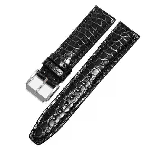 17_20mm-21mm-22mm-qualit-bracelet-de-montre-en-cuir-Alligator-noir-bleu-marron-bracelet-masculin-adapt Black Strap Band IWC Portofino, Portugieser In Genuine Crocodile 20,21,22mm