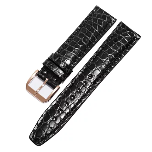 5_20mm-21mm-22mm-qualit-bracelet-de-montre-en-cuir-Alligator-noir-bleu-marron-bracelet-masculin-adapt Black Strap Band IWC Portofino, Portugieser In Genuine Crocodile 20,21,22mm