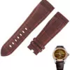 COSPXE-1 Brown Strap Bracelet for Bubble Corum In Crocodile/Alligator Grain 26mm