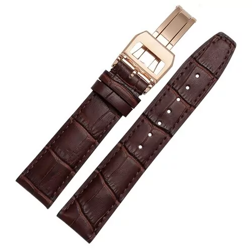 Brown B_racelet-en-cuir-veritable-de-qualite-20_variants-4 Brown Strap Bracelet for IWC Portofino, Portuguese in Alligator Grain Leather