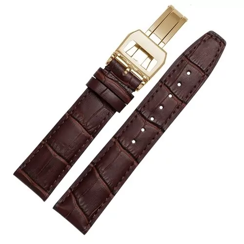 Brown A_racelet-en-cuir-veritable-de-qualite-20_variants-3 Brown Strap Bracelet for IWC Portofino, Portuguese in Alligator Grain Leather