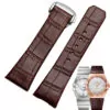 17-23mm-bracelets-cuir-pour-montre-Omega-Constellation-Double-aigle-bracelets-de-montre-Bracelet-femme-1 Brown Strap Bracelet for Omega Constellation Crocodile/Alligator - 17,23mm