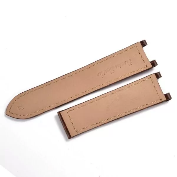 Bracelet-de-montre-tanche-en-cuir-v-ritable-avec-motif-en-bambou-souple-20mm-pour-montres-3 Brown Strap Cartier Pasha in Crocodile/Alligator Grain - 18,20,21,22mm
