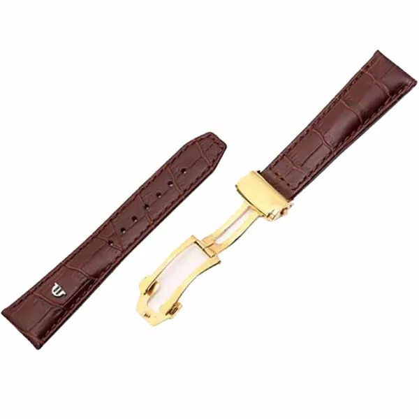 MLSP1G.S8 Brown Strap For Eliros, Pontos, Masterpiece, Maurice Lacroix 20,22mm Crocodile/Alligator Grain