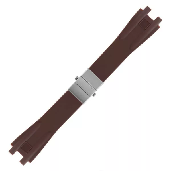 Executif-Brown-Ulysse-Nardin-Strap-1 Brown Strap For Ulysse Nardin Executive 26x20mm In Rubber