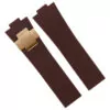 8_Bracelet-de-montre-en-caoutchouc-boucle-en-acier-bracelet-de-montre-en-Silicone-pour-Nardin-Marine Brown Strap for Ulysse Nardin Marine 25x12mm In Rubber