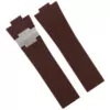 3_Bracelet-de-montre-en-caoutchouc-boucle-en-acier-bracelet-de-montre-en-Silicone-pour-Nardin-Marine Brown Strap for Ulysse Nardin Marine 25x12mm In Rubber