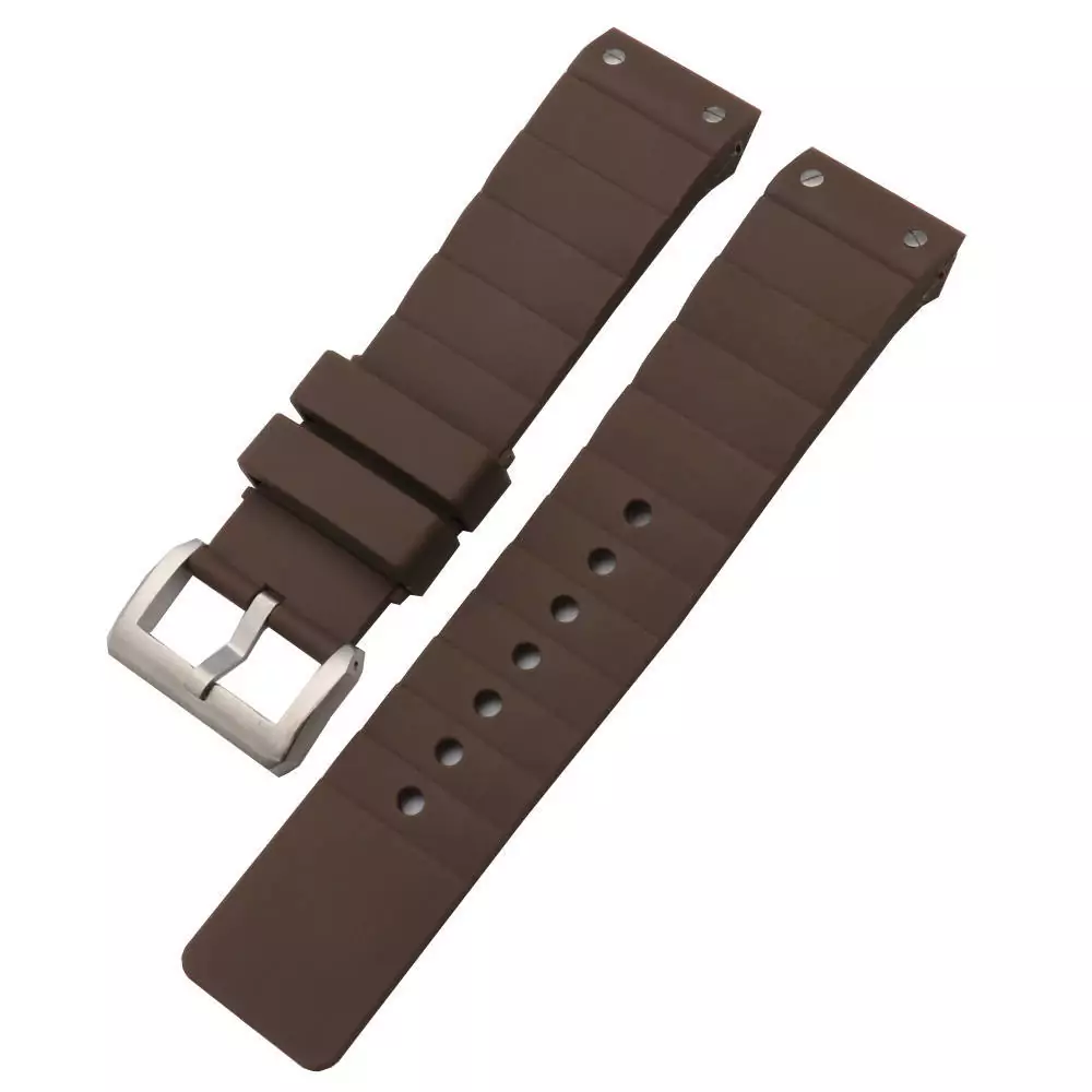 CASRXJ1-13 Brown Strap Santos XL Cartier 23mm In Rubber