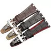 28-MM-Bracelet-de-Haute-qualit-V-ritable-de-Montre-En-Cuir-Sangles-avec-boucle-d-1 Brown & White Crocodile Grain Leather Bracelet for Audemars Piguet Royal Oak Offshore - 28mm