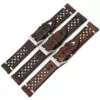 Brown-racing-leather-calf-strap-9 Brown & White Racing Strap Band for Rolex, Omega, Universal in Calf Leather