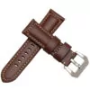 22mm-24mm-26mm-bracelet-montre-avec-lumi-re-noire-fou-cheval-bracelet-en-cuir-avec-boucle_2 Brown & White Stitching Strap Panerai Luminor, Marina, Submersible In Soft Leather - 22, 24, 26mm