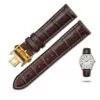 7_OTMENG-substitut-Longines-gamme-compl-te-de-bracelet-en-cuir-papillon-Double-bouton-tanche-respirant-hommes Brown & White Strap for Longines Elegance, 1832, Classic, Master Collection In Crocodile/Alligator Grain