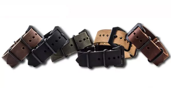 L-OTAN-la-main-r-tro-bracelet-en-cuir-bracelet-de-montre-24mm-noir-en-acier_5 Black Zulu Strap Panerai Luminor, Marina, Submersible 20, 22, 24mm In leather Patina