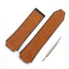 0_Montre-accessoires-montre-en-cuir-avec-19mm-x-25mm-bracelet-en-caoutchouc-boucle-pour-HUBLOT-big Cognac Strap Band Hublot Big Bang Sang Bleu 25x19mm Horseback Leather