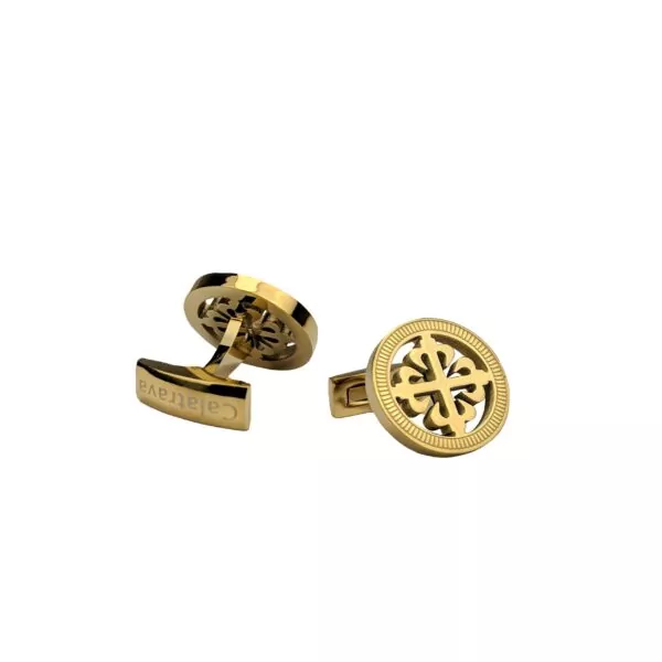 Back Gold Cufflinks Patek Philippe Calatrava in Gold