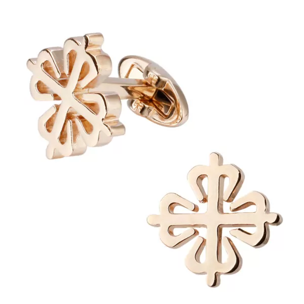 New-French-cuffs-cufflinks-golden-brand-fashion-designer-cufflinks Cufflinks Patek Philippe in Rose Gold