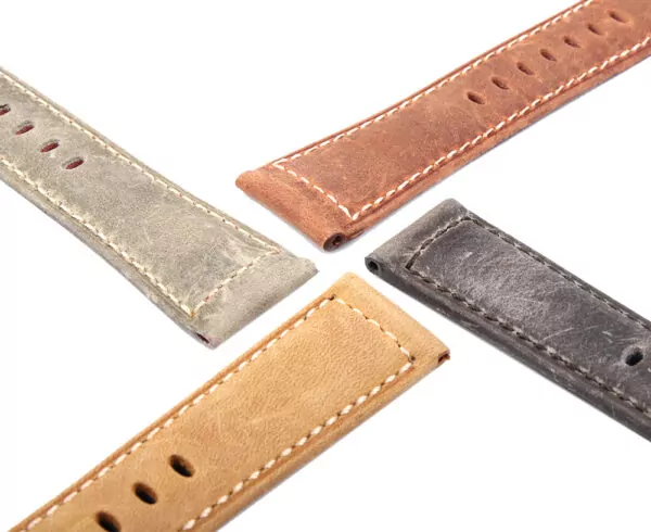 2_Bracelet-de-montre-en-cuir-de-vache-italien-24MM-pour-montres-universelles-de-luxe-Bracelet-pour (1) copy Distressed Beige Strap Panerai Luminor, Marina, Submersible 24, 26mm In leather Crazy Horse