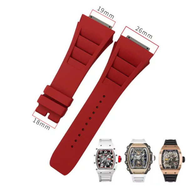 Red_bracelet-de-montre-joint-en-caoutchouc-f_variants-2(1) Red Rubber Strap for Genuine Richard Mille RM011, 030, 035, 055