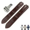 bright brown_racelet-de-montre-italien-en-cuir-de-va_variants-2(1) Glossy Brown Strap Ballon Bleu Cartier In Crocodile/Leather Grain