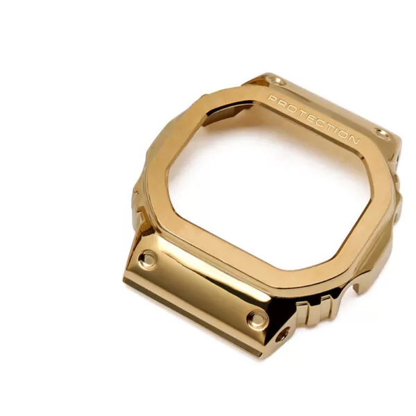 9_En-Acier-inoxydable-Bracelet-De-Montre-Lunette-Pour-Casio-G-shock-GW-5000-DW-5000-5025 Gold Case & Bracelet G-Shock Atomic Stainless Steel