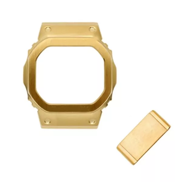 1_Bracelet-de-montre-en-acier-inoxydable-massif-pour-casio-GW-M5610-DW5600-GW-5000-DW-5030 Gold Case & Bracelet G-Shock Atomic Stainless Steel