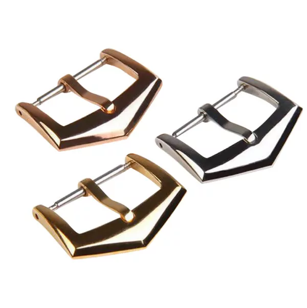 PPBX8E-9 Gold Pin Buckle for Calatrava Patek Philippe Stainless Steel - 16, 18mm