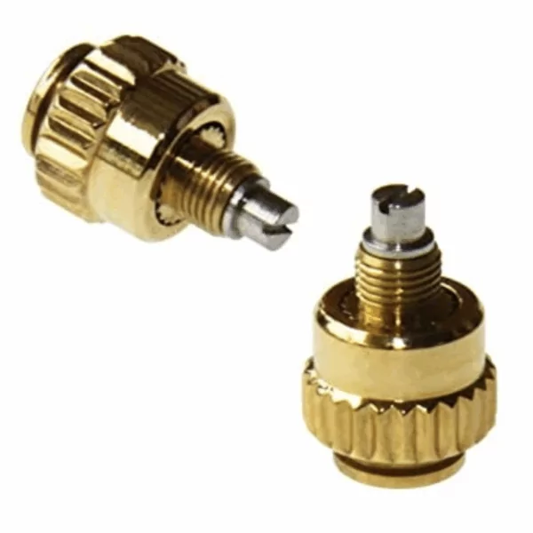 Push button Daytona aftermarket parts-12 Gold Set of 2x Push Button for Rolex Daytona Stainless Steel
