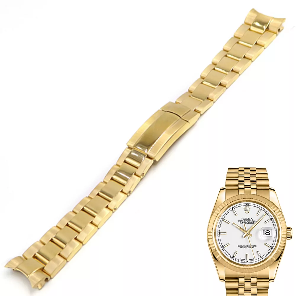 ROSXXG9-1 copy 3 Gold Stainless Steel Strap for Rolex Datejust I