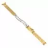 OMSF6F-2 Gold Steel Beads Of Rice Bracelet for Omega Speedmaster, Seamaster 18, 19, 20mm