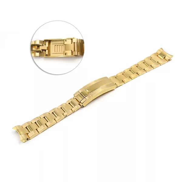 ROSS8GX_11 Gold Strap Bracelet Glidelock for Rolex Submariner, GMT I & II - 20mm