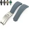 gray-easylink-strap-for-rolex-submariner-gmt-daytona-datejust-20mm-in-rubber-without Gray Glidelock Strap for Rolex Submariner, GMT, Daytona, Datejust In Rubber - 20mm