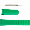 Rolex 05 1.2 Green Curved Rubber Strap for Rolex Submariner, GMT, Daytona - 20mm