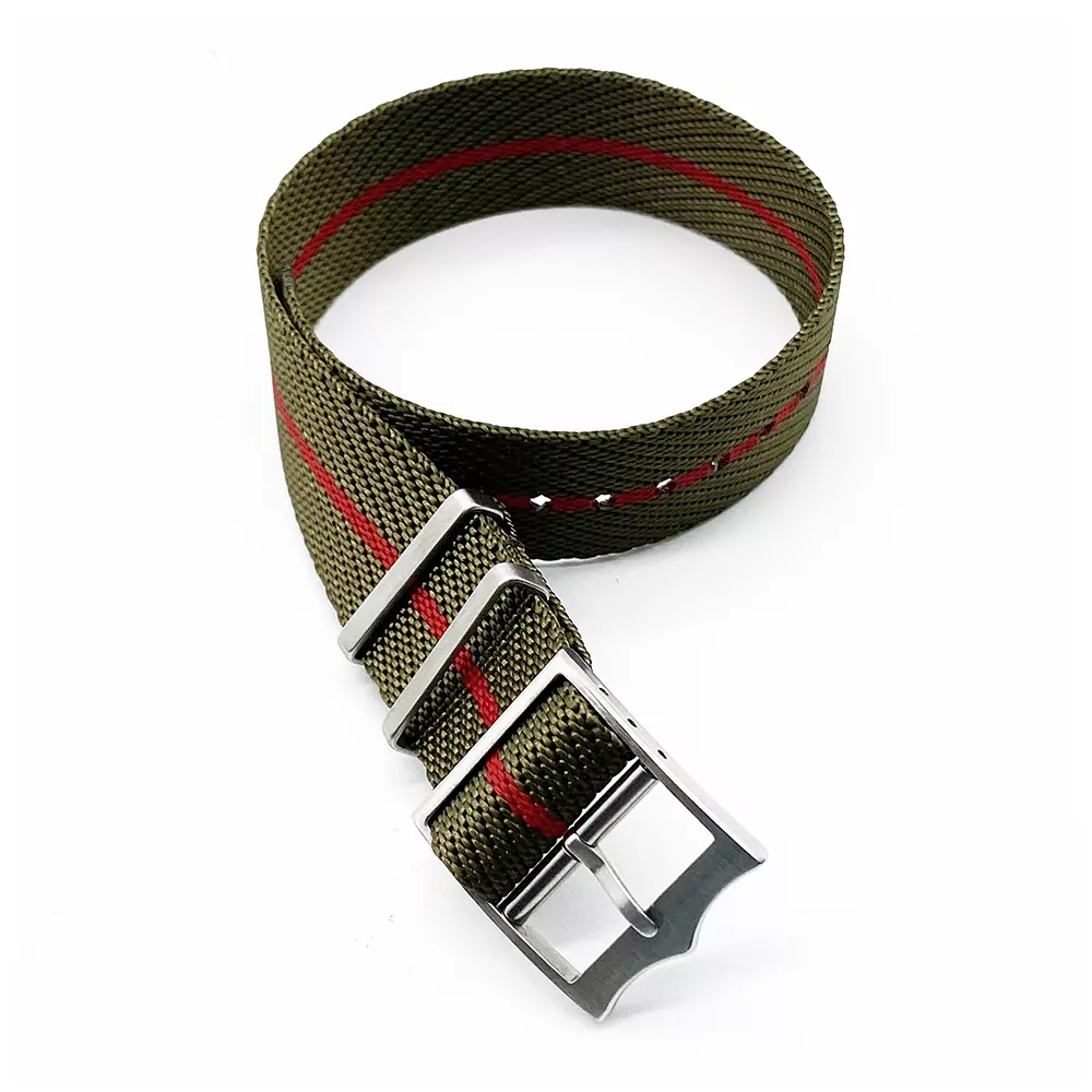 15_Nylon-otan-sangles-22mm-20mm-bracelet-de-montre-de-haute-qualit-Sport-militaire-montre-sangles-Parachute Green Olive & Red Nato Strap Universal, Tudor Black Bay, Pelagos 20, 22mm In Nylon