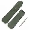 6_Nouveaux-hommes-en-cuir-mat-sangle-25mm-x-19mm-pour-sangles-Hublot-souvent-utilis-en-grande Green Strap Band Hublot Big Bang 25x19mm Horseback Leather