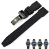 24_20-21-22mm-bracelet-de-montre-en-Nylon-de-haute-qualit-en-cuir-de-veau-adapt Black Strap Band IWC Pilot Spitfire, Top Gun In Nylon 20,21,22mm