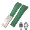 dark green_0-mm-21-mm-caoutchouc-silicone-bracelet-d_variants-10 Green Strap for Rolex Datejust 41mm, Explorer II 21mm In Rubber