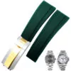En-caoutchouc-Bracelet-De-Montre-De-Haute-qualit-en-caoutchouc-bande-en-acier-inoxydable-preuve-de-2.jpg_640x640 Green Strap for Rolex Datejust 41mm, Explorer II 21mm In Rubber