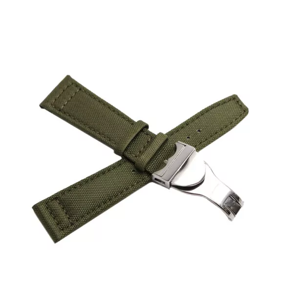 Nylon-Waterproof-Strap-Brand-Bracelet-Tudor-pelagos-blackbay-with-folding-clasp-8 Green Strap for Tudor Black Bay, Pelagos in Nylon - 20,21,22mm