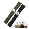 Nylon-Waterproof-Strap-Brand-Bracelet-Tudor-pelagos-blackbay-with-folding-clasp-2 Green Strap for Tudor Black Bay, Pelagos in Nylon - 20,21,22mm