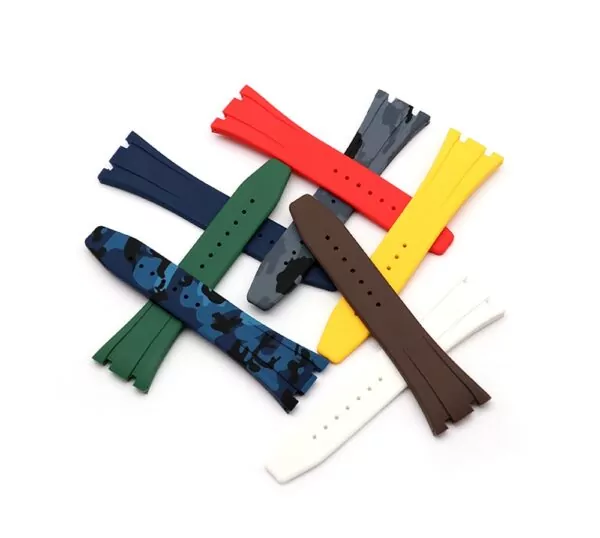 9_HTB1NQkWXOLrK1Rjy1zdq6ynnpXa3 Grey Camouflage Strap Royal Oak Kasparov Audemars Piguet 26mm In Rubber